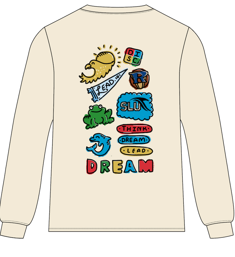 Cream SLU Doodle Sweatshirt