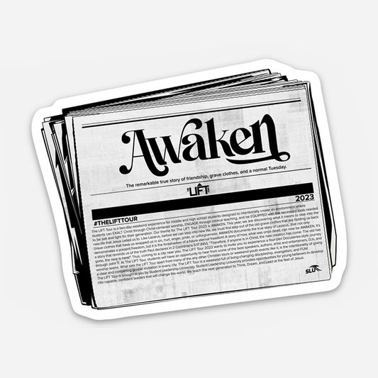 AWAKEN Newspaper Sticker